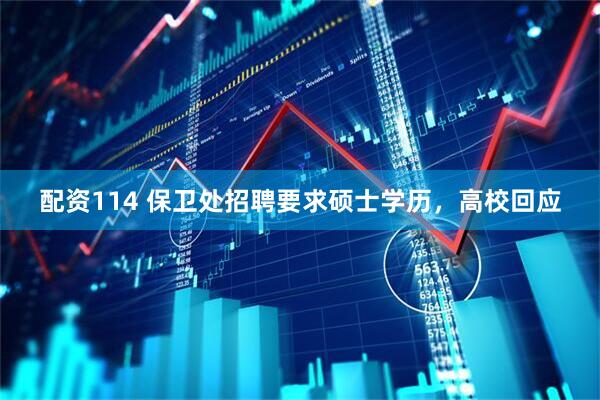 配资114 保卫处招聘要求硕士学历，高校回应