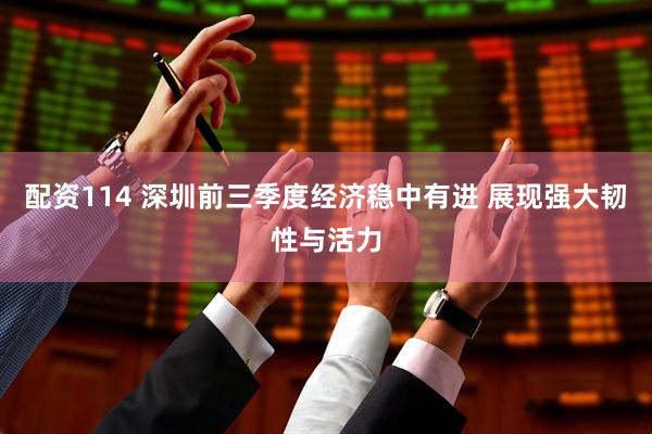 配资114 深圳前三季度经济稳中有进 展现强大韧性与活力